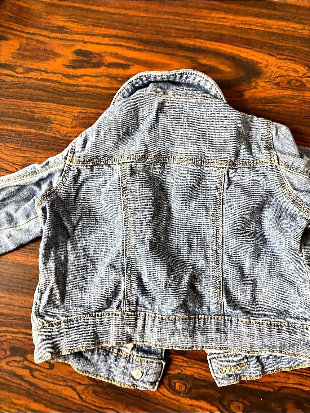 Carter's - Baby Denim Jacket Blue Size 12M - Fall Toddler Clothes Under $20 - Picture 3 of 5